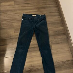 TORY BURCH NAVY BLUE SKINNY JEANS! SIZE 25! Corduroy.Ideal for winter